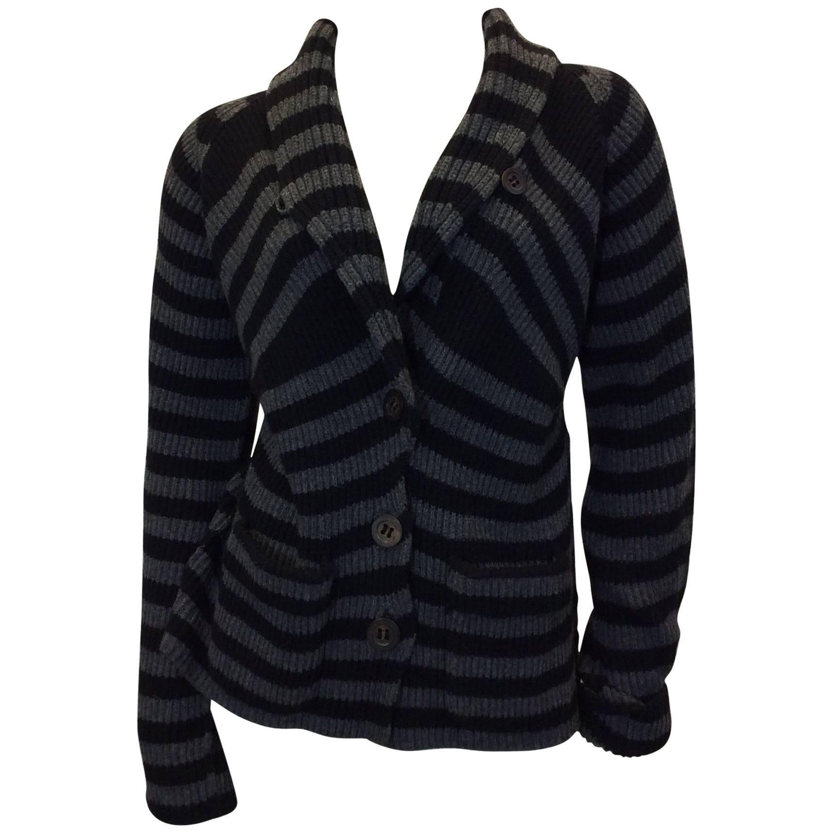 Sonia Rykiel New Wool Striped Sweater For Sale