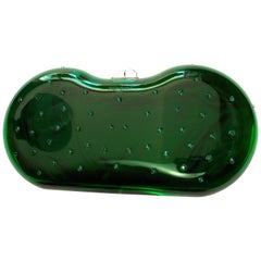 FANTASTIC & COLLECTIBLE Tom Ford for YSL Green lucite clutch with crystals 4