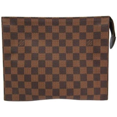 Louis Vuitton Brown Monogram Men's Women's Travel Toiletry Clutch