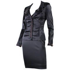Chloe Little Black Cocktail Dress with Jacket 7