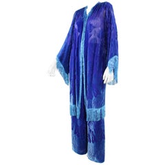 1980's Zandra Rhodes Cut Velvet Ensemble 1