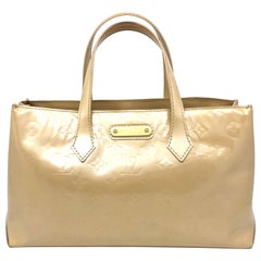 Louis Vuitton Wilshire Boulevard Nude Monogram Vernis Handbag 6
