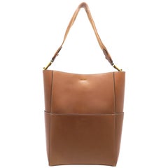 Celine Sangle Brwon Calfskin Leather Shoulder Bag 10
