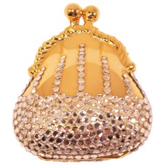 Vintage Judith Leiber Crystal Encrusted Pill Box Money Bag