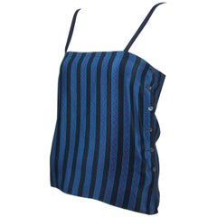 Graphic 1970's Calvin Klein Zigzag Silk Tank Top 6