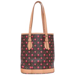 Louis Vuitton Limited Edition Monogram Cerises Bucket Bag (Cherry Print)