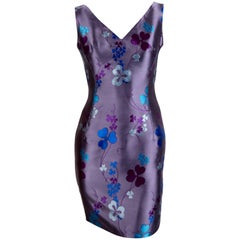 1993 ATELIER VERSACE couture silk floral mini dress 5