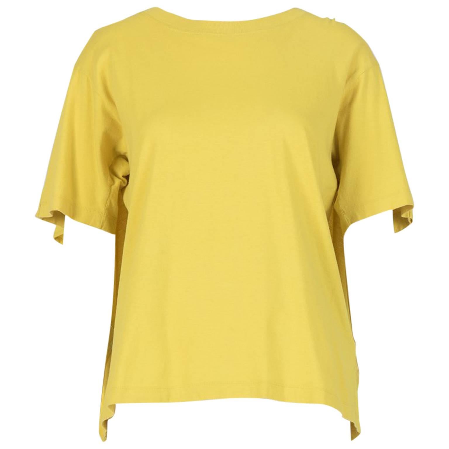 Maison Martin Margiela Yellow Cape T-Shirt For Sale