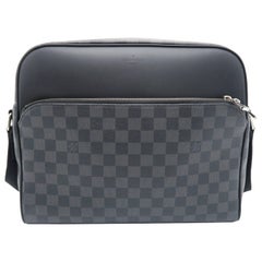 Louis Vuitton Dayton Reporter Black Damier Graphite Shoulder Bag
