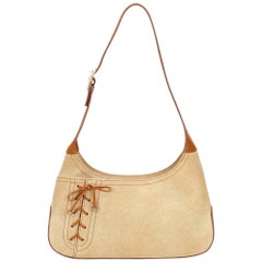 Ferragamo Brown Suede Shoulder Bag 3