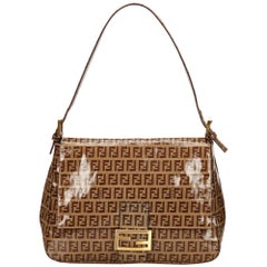 Fendi Beige Raffia and Red Leather Baguette - SHW For Sale at 1stdibs