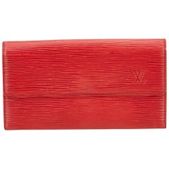 Louis Vuitton Red Epi Porte Monnaie Credit