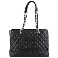 Chanel Grand Shopping Tote Quilted Caviar