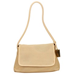 Gucci Brown Perforated Leather Shoulder Bag 1