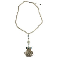 CHANEL Resort 'Paris-Dubai' Collection Pendant Necklace with Pearls 