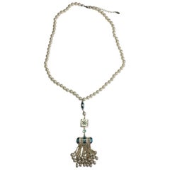 CHANEL Resort 'Paris-Dubai' Collection Pendant Necklace with Pearls