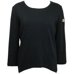 Chanel Black 3/4 Sleeves "Chanel Forever" Top 6