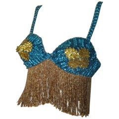 sequin fringe show bra 2