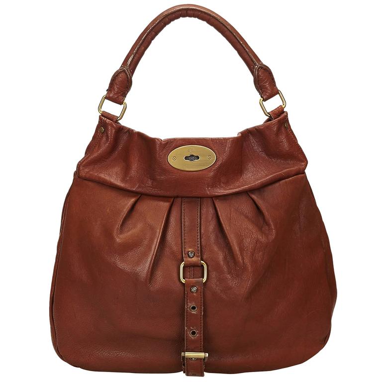 Mulberry Brown Leather Shoulder Bag For Sale at 1stdibs