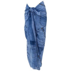 Christian Dior by John Galliano Trompe l’Oeil Denim Pareo, Spring-Summer 2000