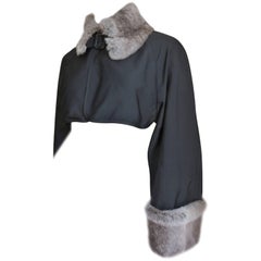 Jean Paul Gaultier Fur Trim Crop Jacket 3