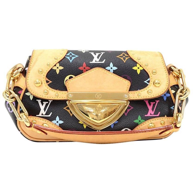 Louis Vuitton, Bags, Authentic Louis Vuitton Black Multicolor Marilyn  Shoulder Bag Black