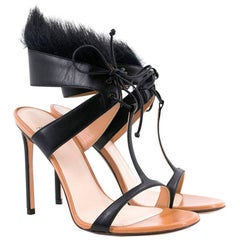 Francesco Russo Fur and Leather Sandals 7