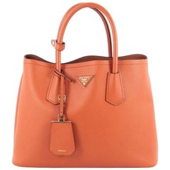 Prada Cuir Double Tote Saffiano Leather Medium 11