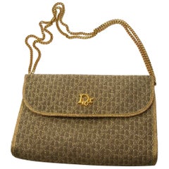 Vintage Christian Dior Gold Lurex Clutch Handbag 12