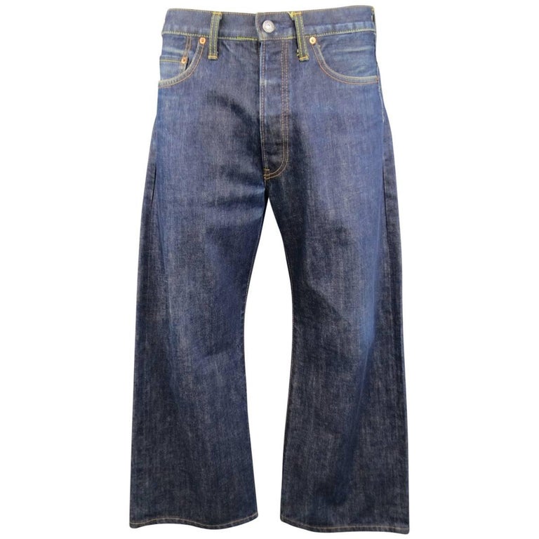 Men's Vintage YOHJI YAMAMOTO Size 34 Indigo Selvedge Denim Wide Leg Jeans  at 1stDibs | wide leg selvedge denim, mens wide leg jeans, vintage wide leg  jeans