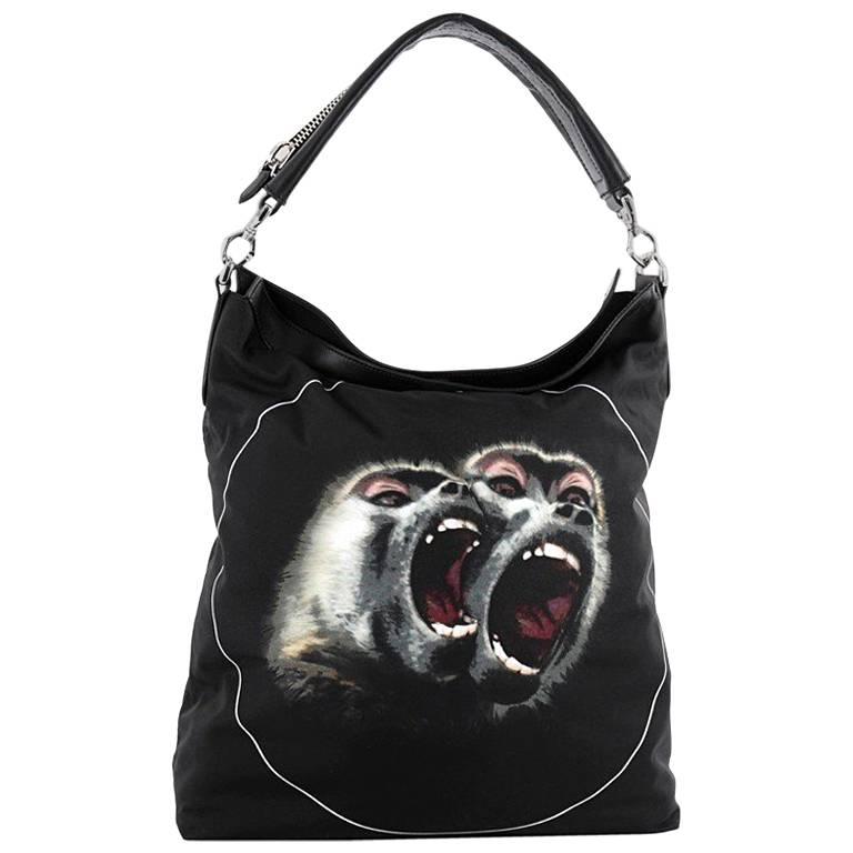 Givenchy Nightingale Convertible Hobo Printed Canvas Large