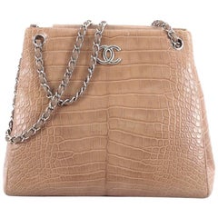 Chanel Flap Shoulder Bag Crocodile Medium