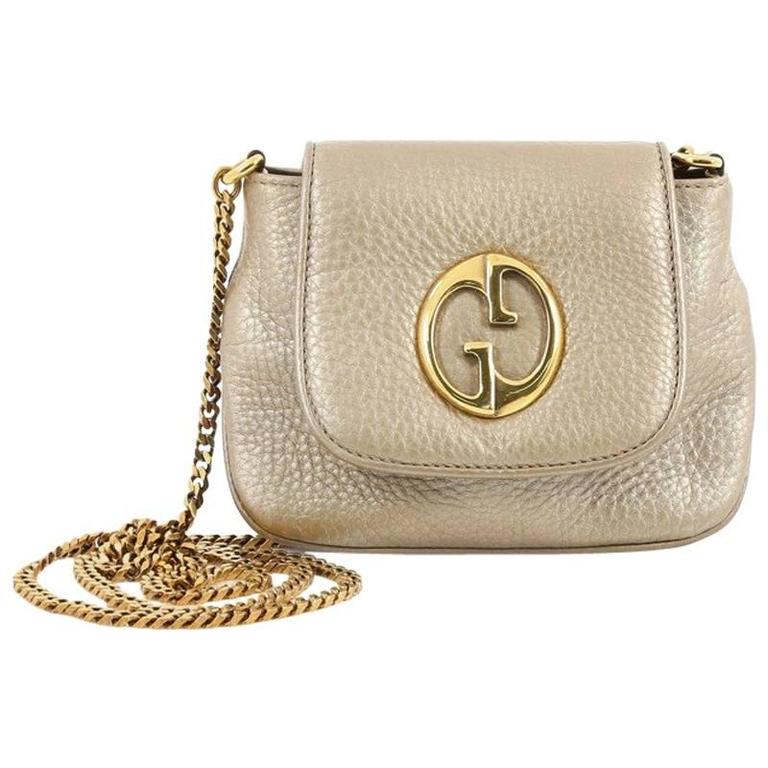 Gucci 1973 Crossbody Bag Leather Small at 1stdibs