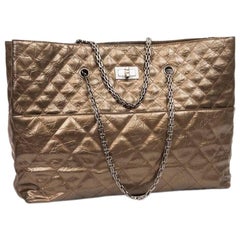 CHANEL Tote Bag Gilded Bronze Aged Leather 6