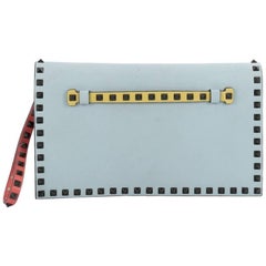 Valentino Rockstud Flap Clutch Leather 12