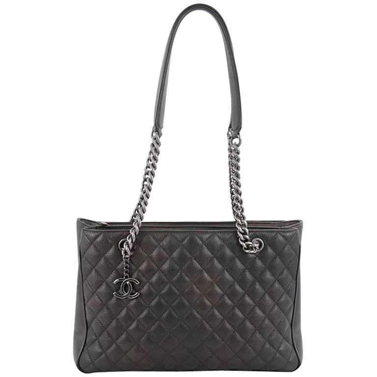Chanel Rock in Rome Shopping Tote Quilted Goatskin Large