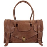 Proenza Schouler PS1 Keepall Brown Leather Large Handbag Made in