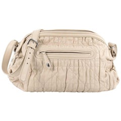 Christian Dior Delidior Dome Shoulder Bag Cannage Quilt Leather