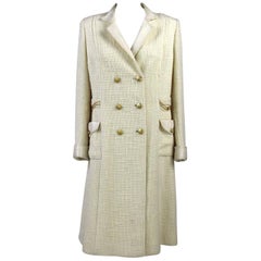 1970s Chanel White Wool Coat 3