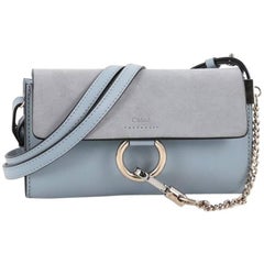 Chloe Faye Shoulder Bag Leather and Suede Mini