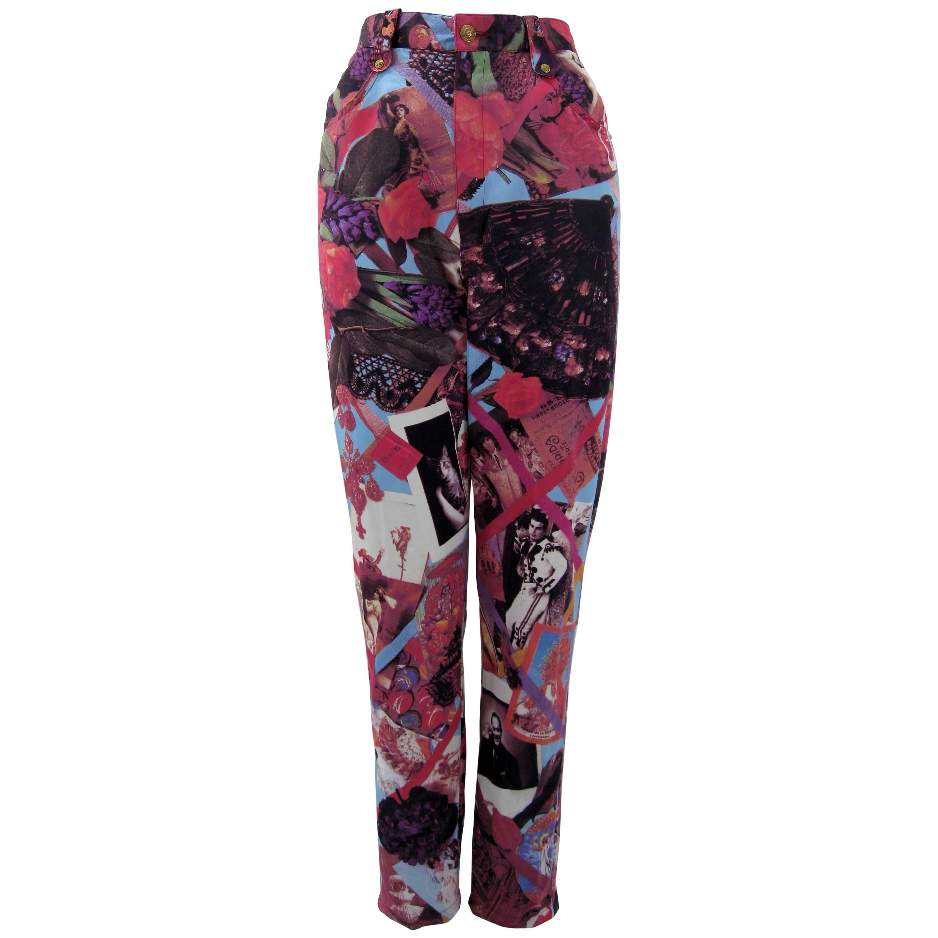 Christian Lacroix Bazar Photo Print Novelty Pants