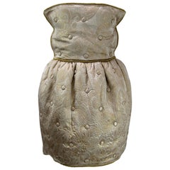 Dolce & Gabbana D&G Gold Quilted & Tufted Brocade Cocktail Dress 3