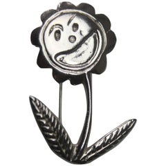 Billy Boy Flower Brooch Made in France 7