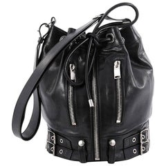 Saint Laurent Rider Bucket Bag Leather Medium