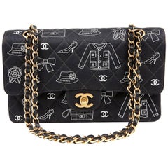 Chanel Black Madame Coco Classic Double Flap Runway Bag 10