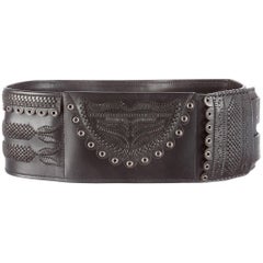 Tom Ford Yves Saint Laurent Fall 2001 Leather Belt 5