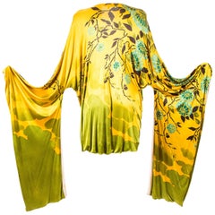 Kimono jaune emblématique Tom Ford pour Gucci, printemps 2003