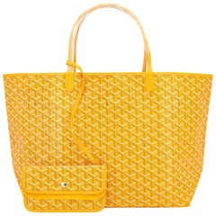 Goyard 2020 Yellow Goyardine Canvas Bulldog Villette Tote Bag For Sale at  1stDibs