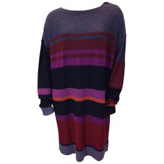 Sonia Rykiel Multicolor Striped Pullover Tunic with Button Detail 7