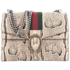 Used Gucci Web Dionysus Handbag Python Medium